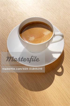 A cup of caffé crema