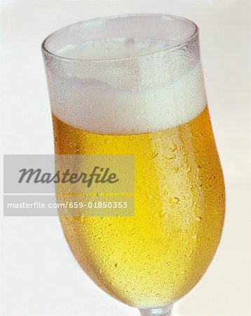 A glass of beer A glass of beer