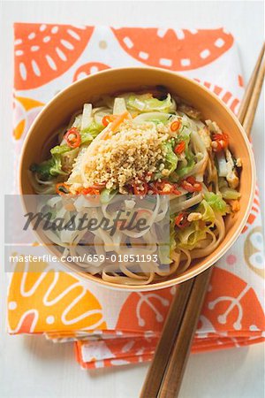 Spicy rice noodles