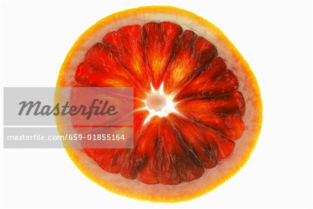 Une tranche d'orange sanguine