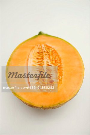Halb eine Melone Melone