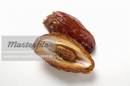 Dried date, halved