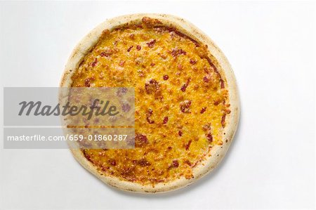 Pizza Margherita (vue aérienne)