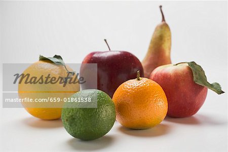 Apples, pear and citrus fruit