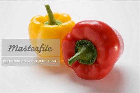 Poivrons rouge et jaune Poivrons rouge et jaune