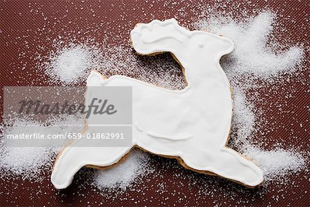 Reindeer with white icing