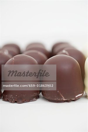 Schokolade überzogene Marshmallow Waffeln