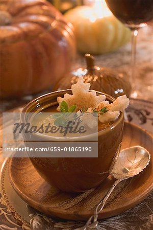 Soupe de potiron pour Thanksgiving (USA)