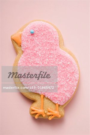 Easter biscuit (pink chick)
