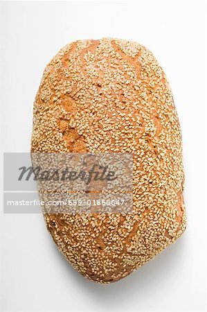Whole loaf of sesame bread