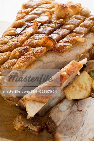 Roast pork with crackling