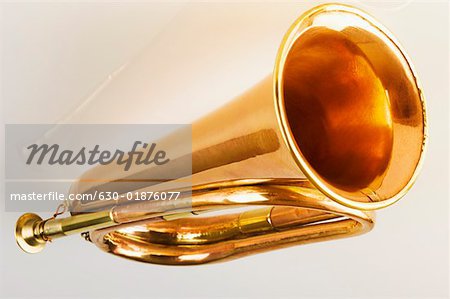 Close-up of a bugle