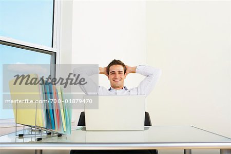 Portrait of Man at Desk