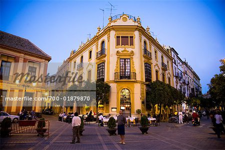 Street and Plaza, Seville, Spain