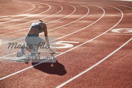 Runner on Starting Block