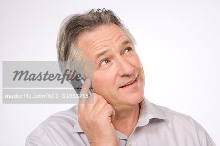 Man Talking on Cell Phone