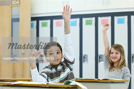 Students Raising Hands