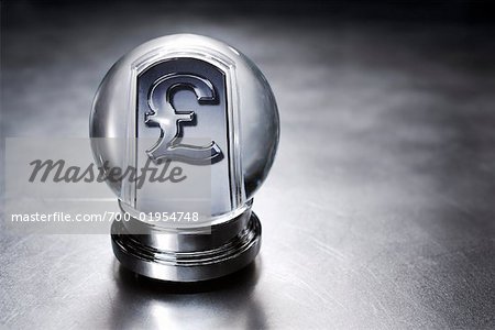 British Currency Symbol in Crystal Ball