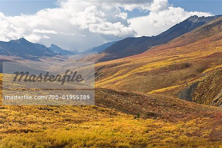 Valley and Mountains, Tombstone Territorial Park, Yukon, Canada
