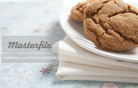 Ginger Cookies auf Platte