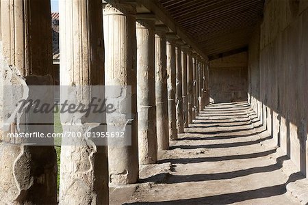 Colonnade, Pompeii, Italy