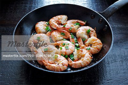 Shrimp in Frying Pan