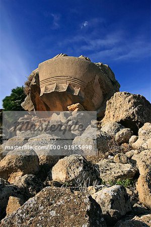 Temple de Zeus Olympien, Agrigento, Sicile, Italie