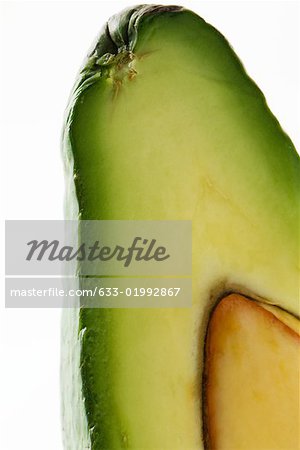Avocado Querschnitt, close-up, zugeschnitten