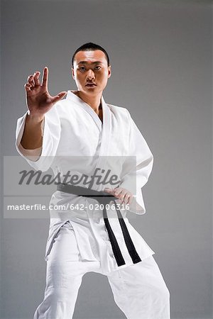 a male Sanshou athlete