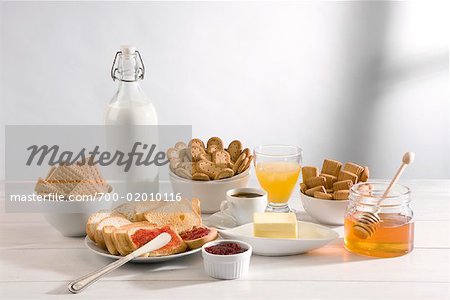 Still Life of Breakfast Foods