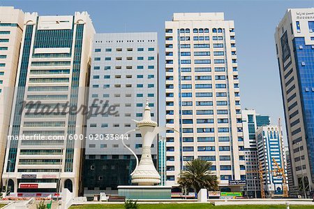 Sculpture in City, Sheikh Rashid Street, Abu Dhabi, United Arab Emirates