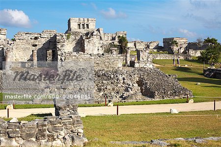 Maya ruines, péninsule de Tulum, Yucatan, Quintana Roo, Mexique