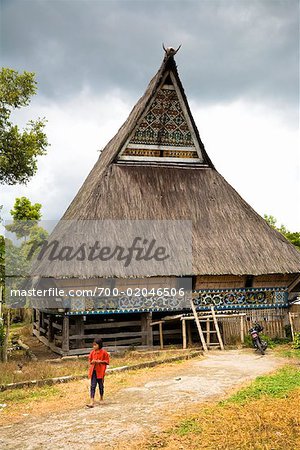 Traditionnel Building, Lingga, North Sumatra, Indonésie
