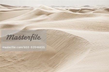 Dunes de sable, désert de Libye, Égypte