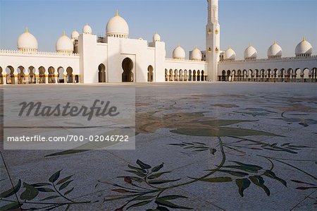 Le cheikh Zayed Bin Sultan Al Nahyan mosquée, Abu Dhabi, Émirats Arabes Unis