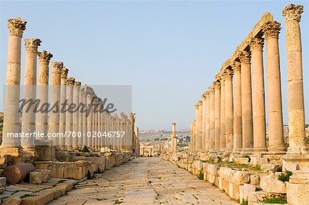 The Cardo Colonnaded Street, Jerash, Jordan