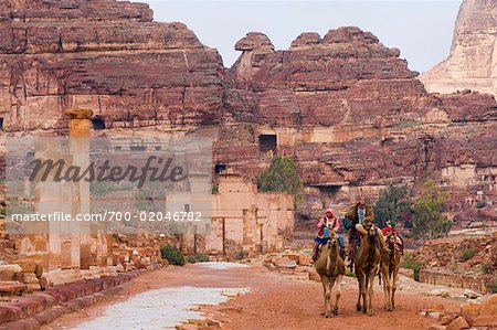 La colonnade Street, Petra, Arabah, Jordanie