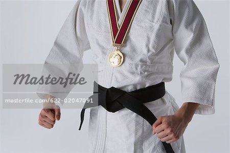 Judo-ka with Medal