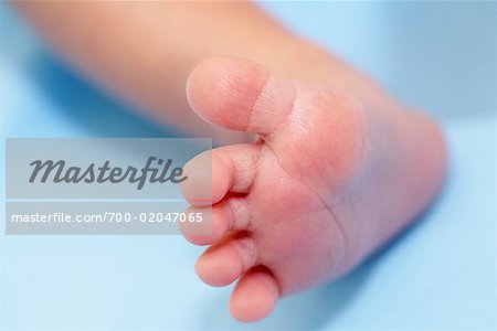 Gros plan du pied de bébé