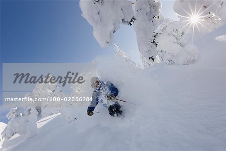 Telemark Ski, Furano, Hokkaido, Japan