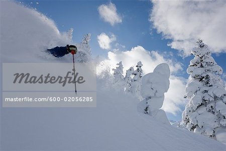 Telemark Ski, Furano, Hokkaido, Japan