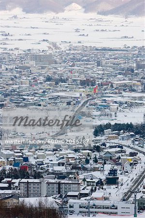 Overview of Furano, Hokkaido, Japan