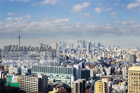 Skyline quartier Shinjuku, Tokyo, Japon