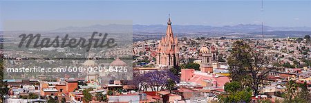 Skyline der Stadt, San Miguel de Allende, Guanajuato, Mexiko