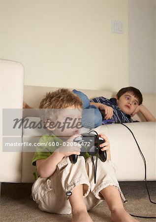 Boys Playing Video Games