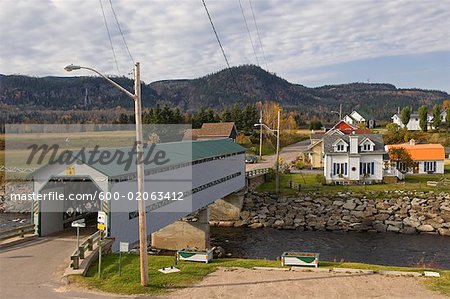 Covered Bridge, Fjord du Saguenay, St. Jean, Quebec, Canada