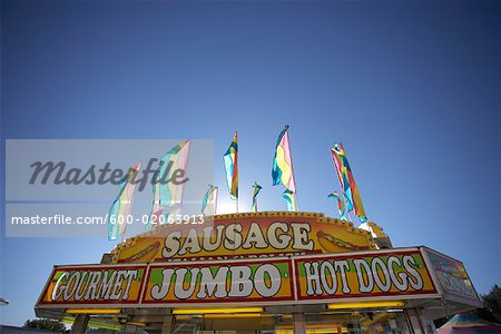 Stand de Hot-Dog à Ancaster County Fair, Ancaster, Ontario, Canada