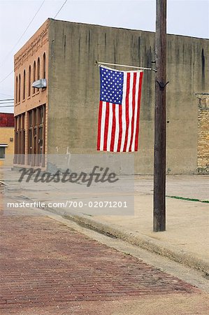 Drapeau américain, Madison, Kansas, USA