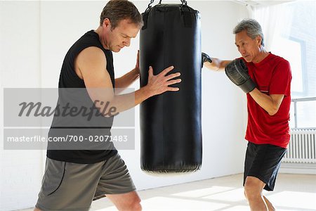 Boxer with Personal Trainer