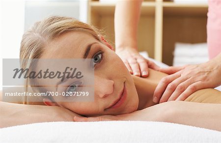 Woman Getting Massage